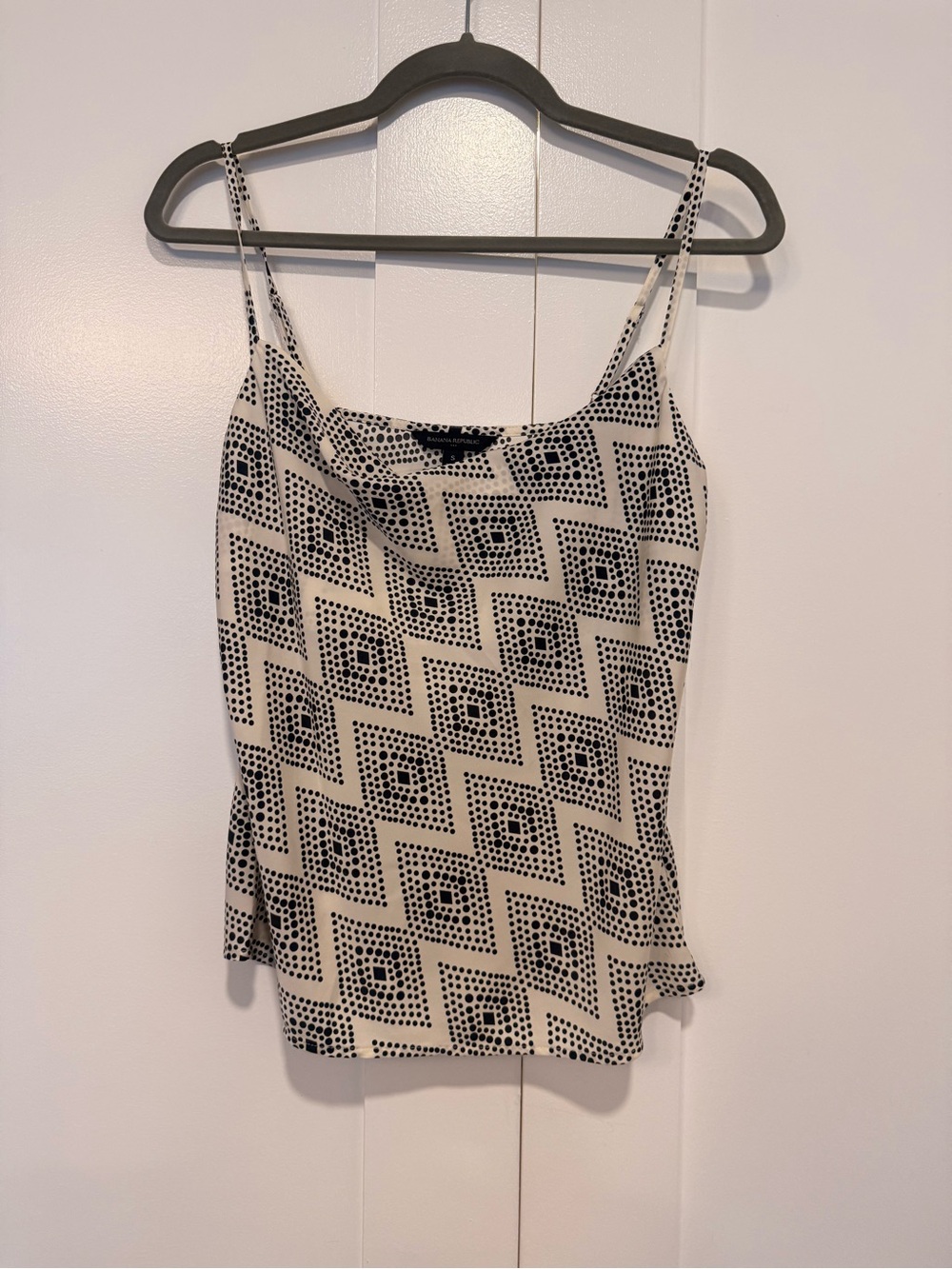 Black & White Geo Dot Cami Tank Top